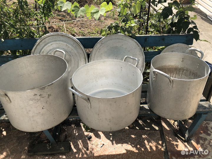 Кастрюля алюминиевая советская Б/У 40Л, 35Л