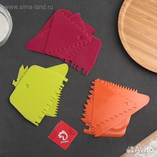 Набор шпателей кондитерских Доляна, 4 предмета, 11