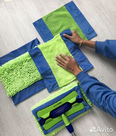 Универсальная экошвабра с насадками aquamatic MOP