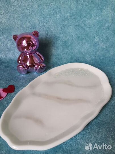 Блюдо из эпоксидной смолы на подарок