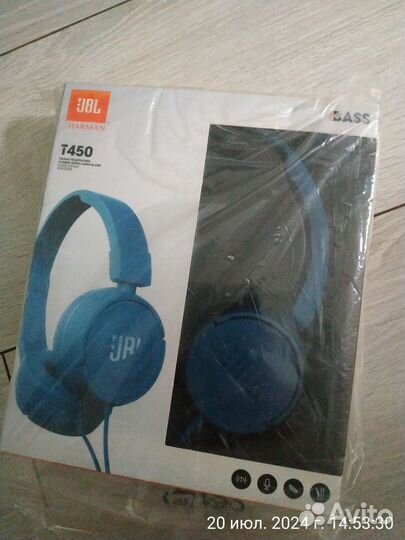 Наушники jbl t450 проводные синие