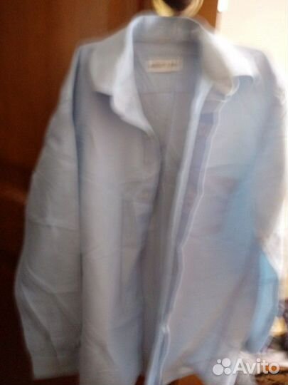 Рубашка для мальчика голубого цвета