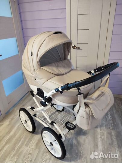 Коляска 2 в 1 эко кожа