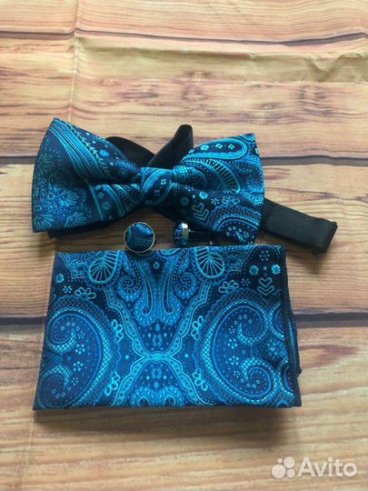 Набор бабочка+платок +запонки