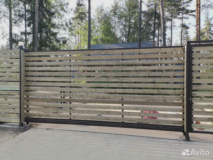 Откатные ворота под ключ