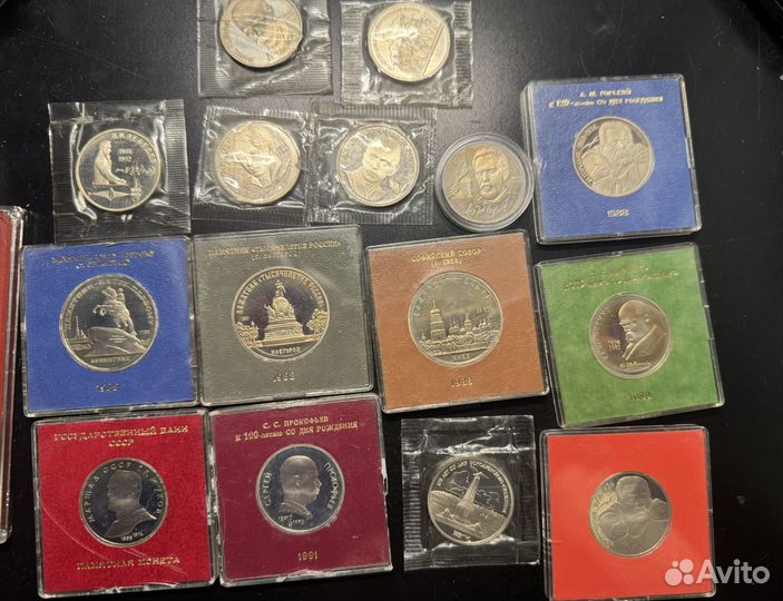 Юбилейные монеты СССР пруф староделы