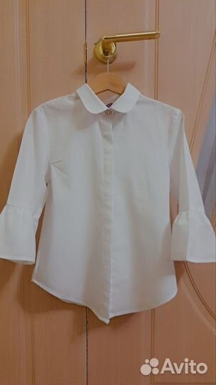 Рубашка белая школьная для девочки