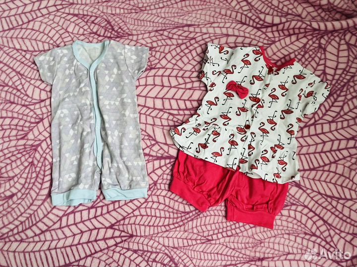 Вещи пакетом на девочку 68-74