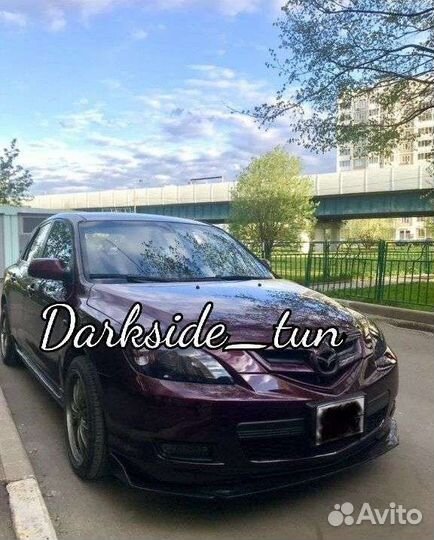 Сплиттер накладка на бампер mazda 3