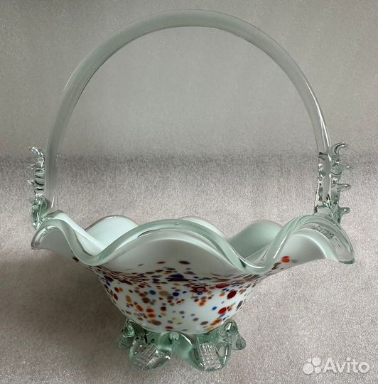 Конфетница красномайского стекольного завода