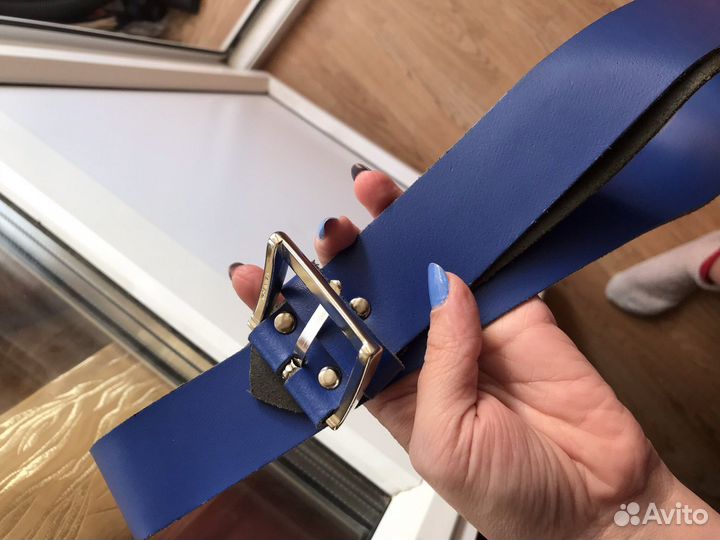 Ремень женский кожаный L