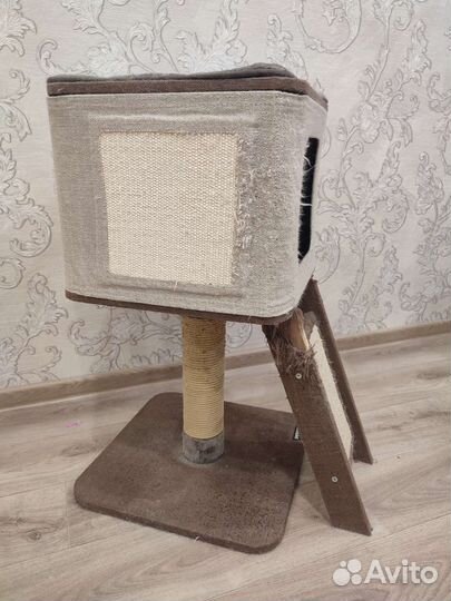 Когтеточка домик для кошки бу