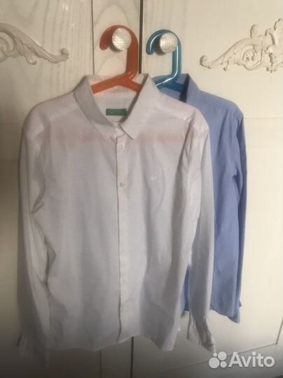 Рубашки Benetton для мальчика 152 в школу