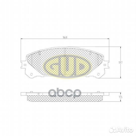 Колодки торм передн LEX RX350 10-14/LEX RX450h