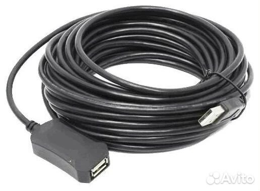 Кабель удлинитель USB 2.0 Am-Af активный 10.0 м