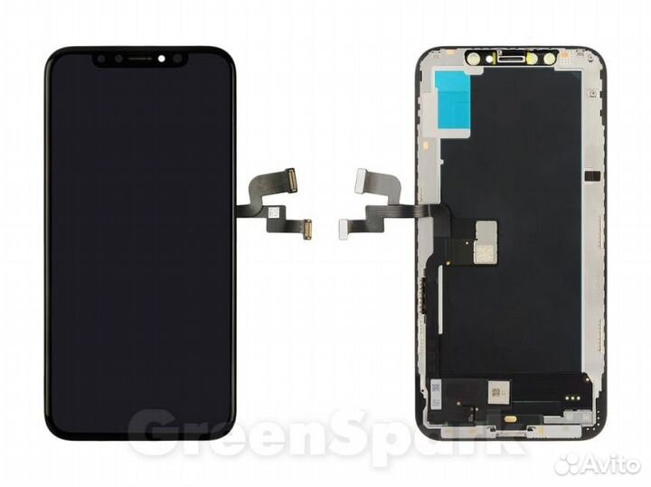 Дисплей для iPhone XS +тач черный с рамкой oled