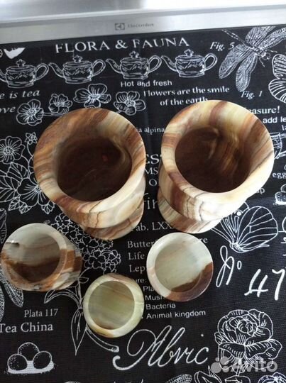 Стопки и бокалы из камня 