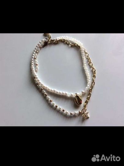 Чокер бижутерия бусы колье