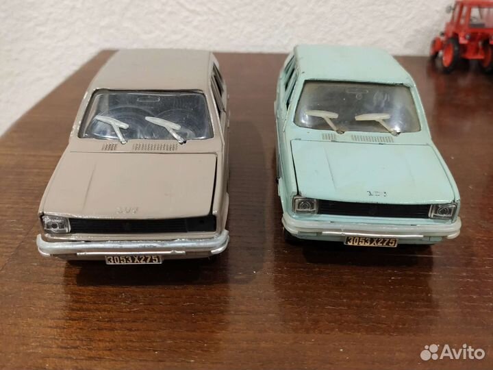 Модель автомобиля 1:25 Пежо 104 СССР металл