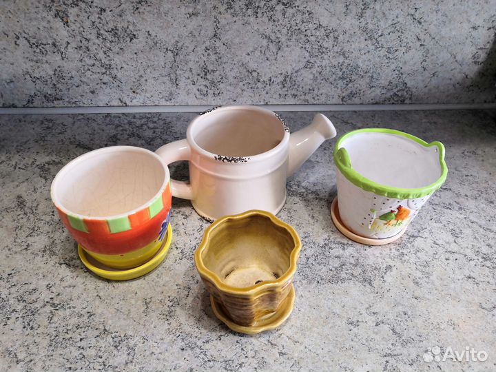 Керамические горшки для цветов