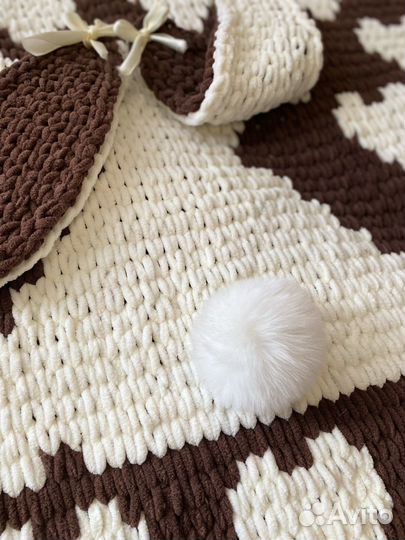 Плед детский плюшевый