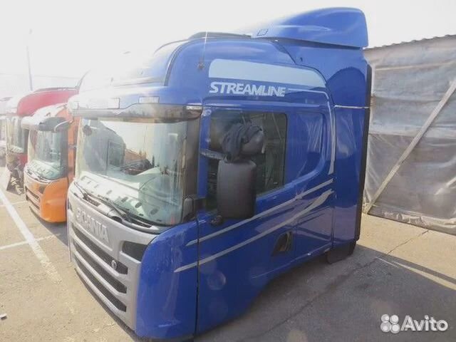 Кабина Scania CG19 H синяя 1140 мм