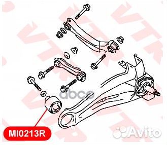 Сайлентблок продольного рычага задней подвески