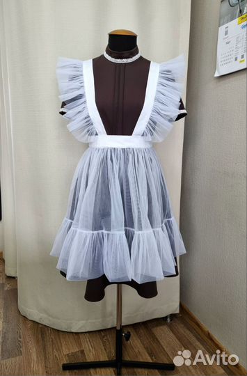 Белый школьный фартук 42, 44