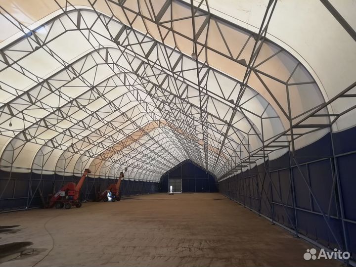 Каркас ангара Технотент 30х60 м. с двускатной крыш