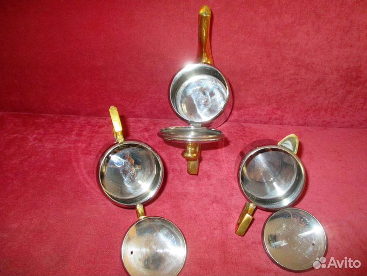 Набор Чайный латунь серебрение Европа