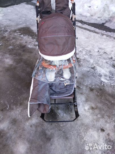Санки коляска nika
