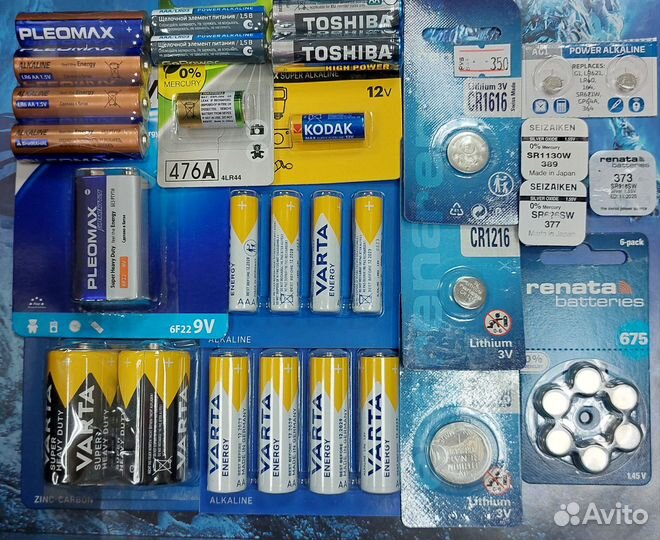 Батарейки всех типоразмеров