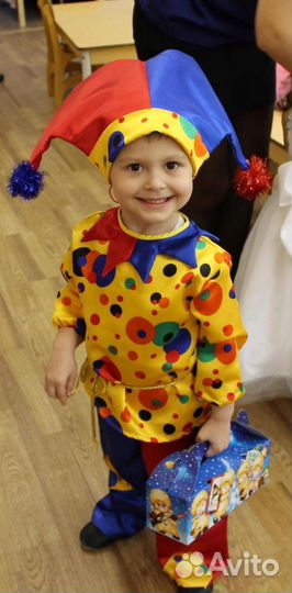 Новогодний костюм петрушки (скоморох) 122