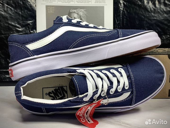 Кеды мужские vans синие