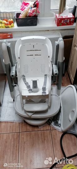 Стульчик для кормления peg perego с качелями