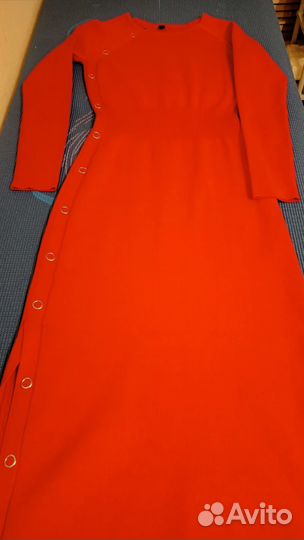 Платье вязаное женское длинное