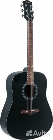 Flight D-175 BK черная акустическая гитара