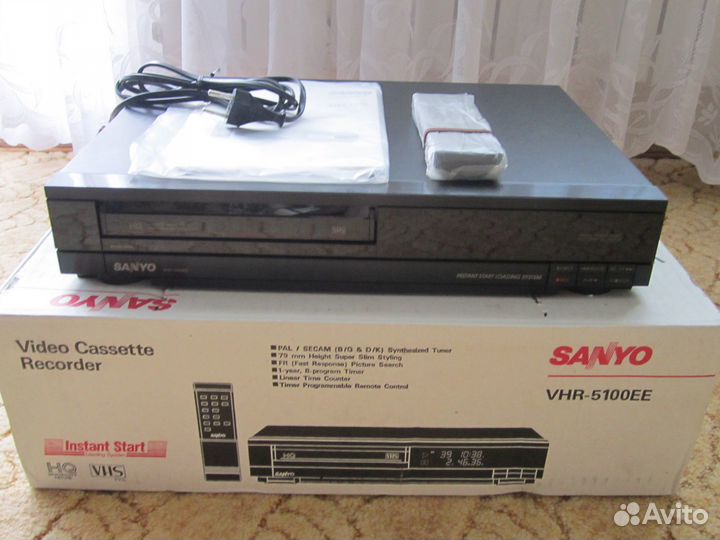 Видеомагнитофон новый Sanyo