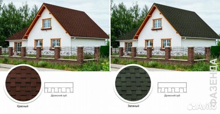 Мягкая кровля Shinglas Фазенда