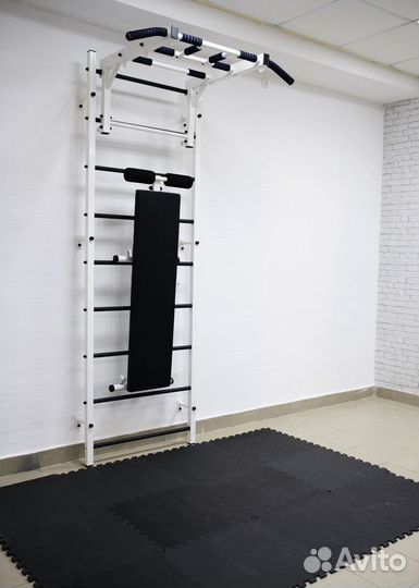 Шведская стенка 4в1 рукоход белая