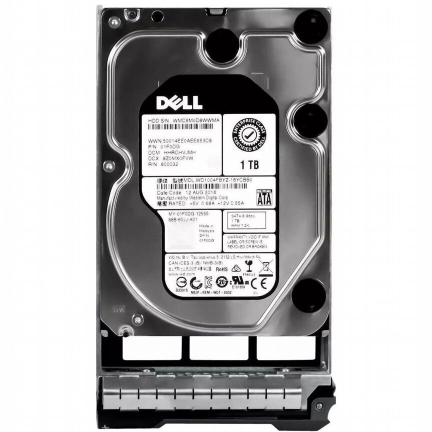 [1F0DG] Жесткий Диск Dell 1tb Sata3 3,5" Hdd 1f0dg