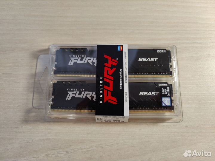 Оперативная память Kingston DDR4 16Gb 3600 (новая)