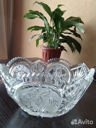 Хрустальная ваза (салатник) СССР