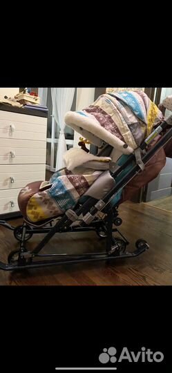 Детские санки коляска бу