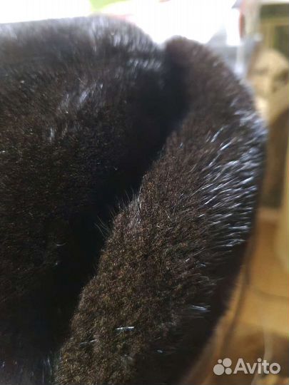 Норковая шапка мужская ушанка