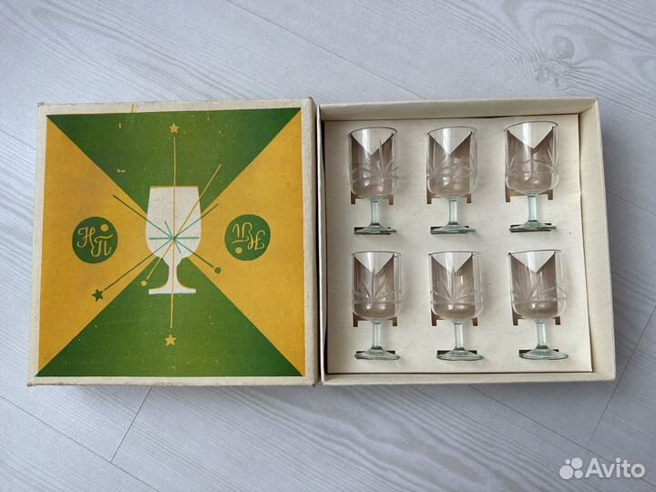 Наборы рюмок стаканов СССР