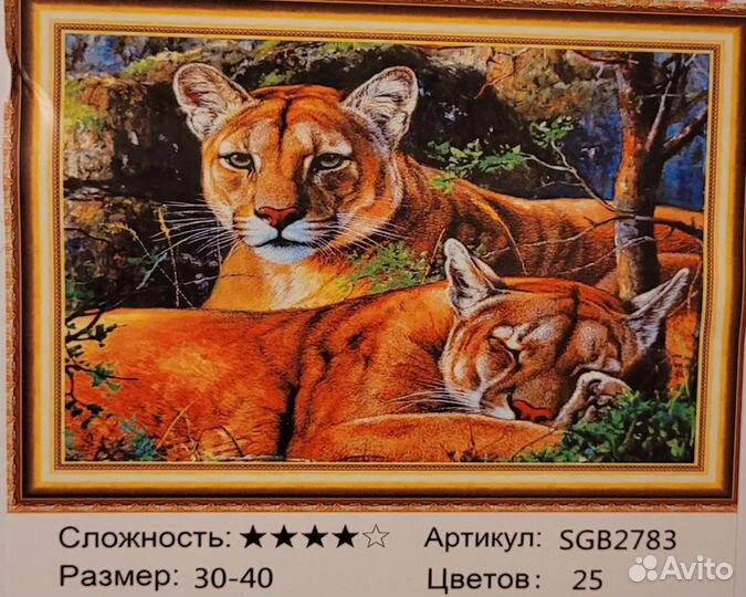 Алмазная мозаика 30*40