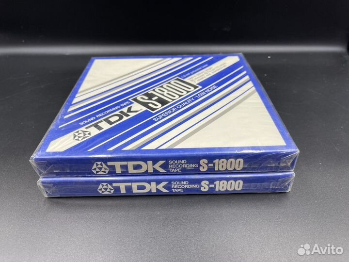 Запечатанная катушка TDK S-1800 (555м) 18 см