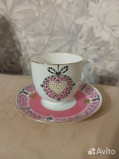 Кофейная чашка с блюдцем / Фарфор