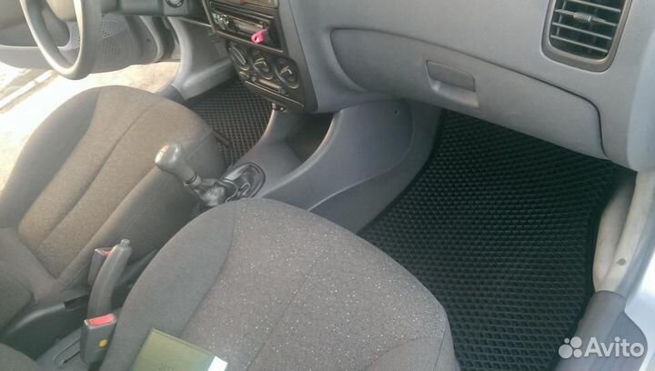 Коврики в салон Ева (Eva) Hyundai Accent черные